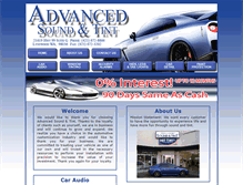 Tablet Screenshot of advancedsoundandtint.com